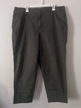 A New Day: Olive Straight-Leg Chino Pants